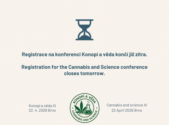 Last call: Poslední možnost online registrace na letošní ročník Konopí a věda XI