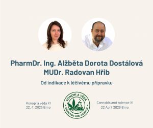 Dalšími přednášejícími jsou PharmDr. Ing. Alžběta Dorota Dostálová a MUDr. Radovan Hřib